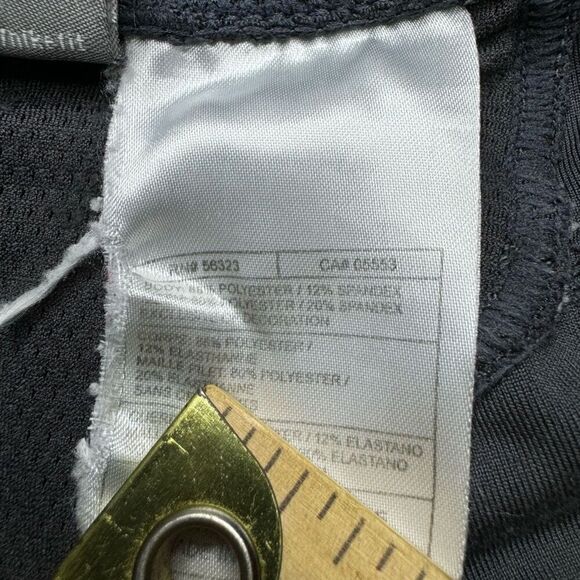 Nike FitDry Womens L Activewear Crop Compression Pants Gray Stretch Drawstring - Picture 5 of 7